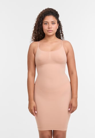 Robe gainante 'Second Skin' Lykkeland Atelier en marron : devant