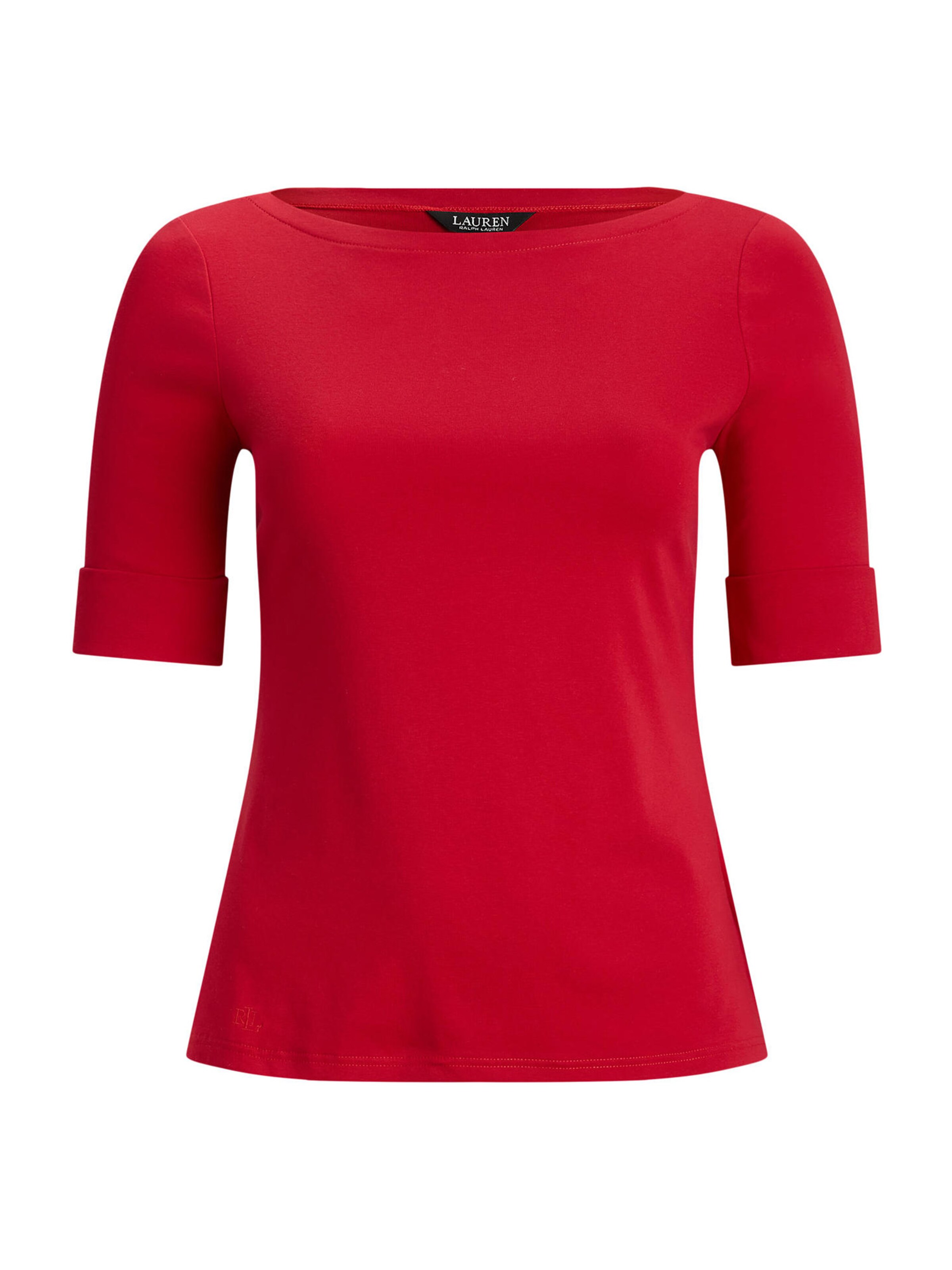 Lauren Ralph Lauren Plus - Camisa 'JUDY' em vermelho: frente