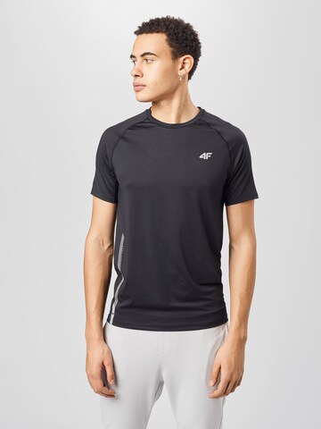 4FTehnička sportska majica - crna boja: prednji dio