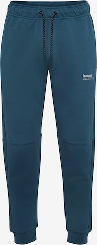 Hummel Sports trousers 'Tech Fleece' in Blue: front