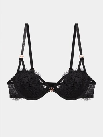 Gianna Bellucci Balconette Bra 'Gaia' in Black: front