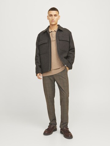 JACK & JONES Slim fit Chino Pants 'JPSTMarco JJConnor' in Brown