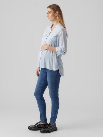 Vero Moda Maternity Blouse 'Bumpy' in Blue
