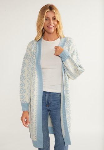 Cardigan 'Lynnea' usha BLUE LABEL en blanc : devant