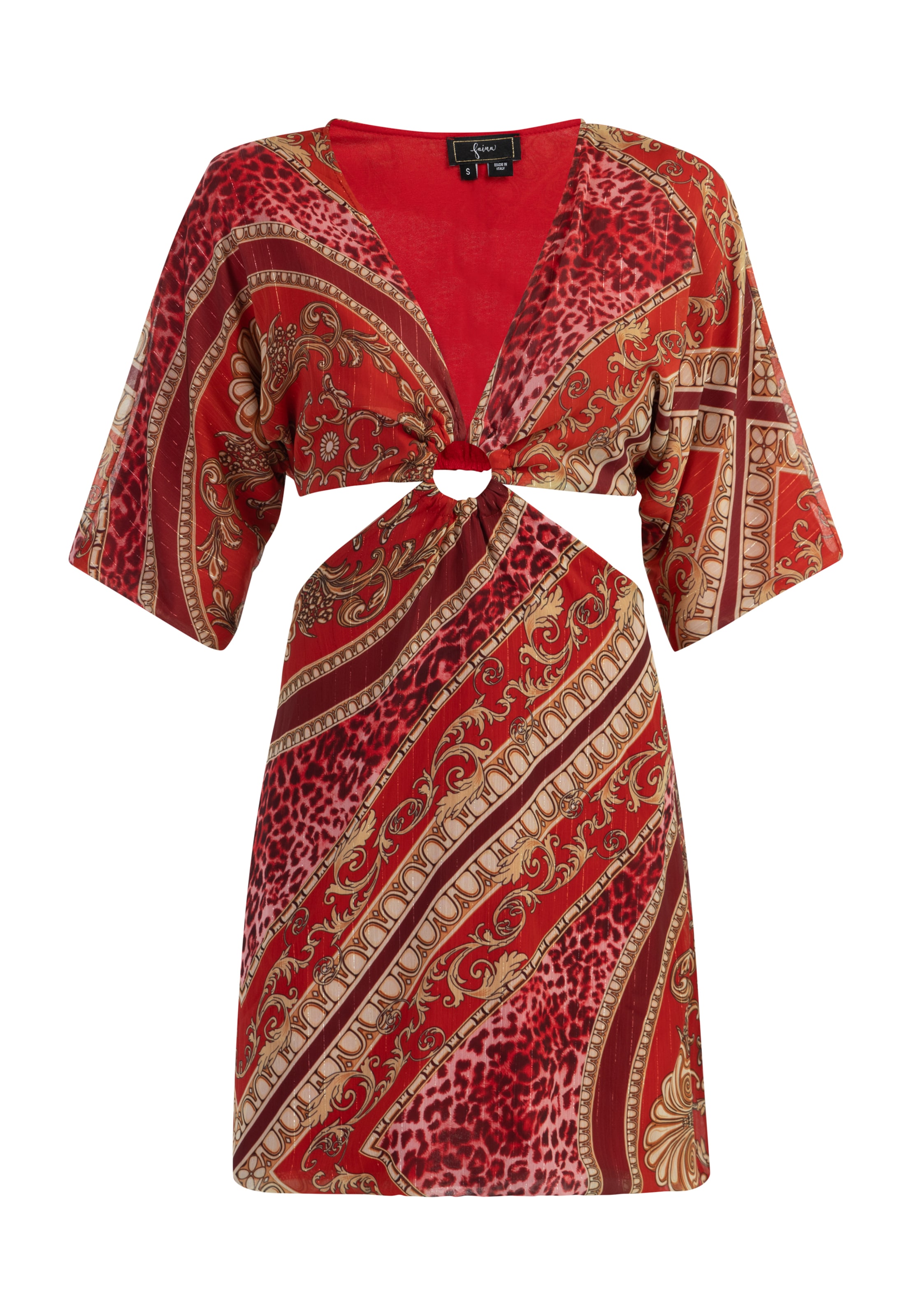 faina Φόρεμα σε κόκκινο: μπροστά