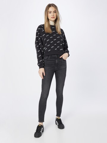 LEVI'S ® Skinny Jeans '720 Hirise Super Skinny' in Zwart
