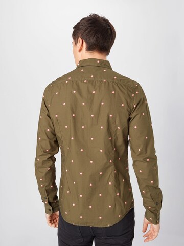 SCOTCH & SODA Slim Fit Hemd in Beige