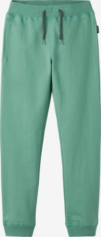 NAME IT Tapered Pants in Green: front