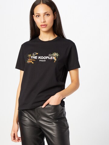 The Kooples T-Shirt in Schwarz: predná strana