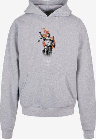 MJ Gonzales Sweatshirt 'Justitia' in Grijs: voorkant