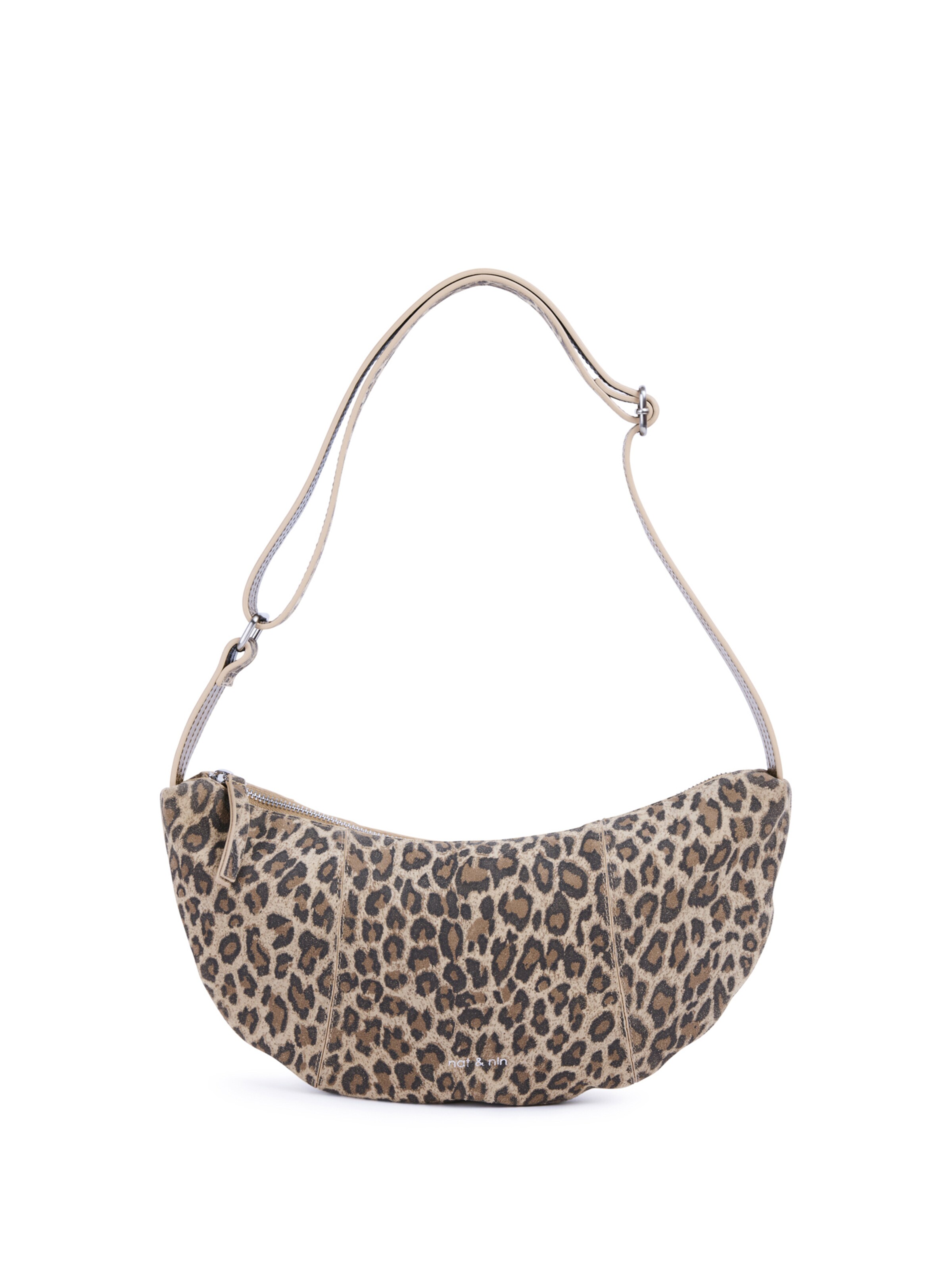 Nat&Nin - Bolso de hombro 'Luce' en beige: frente