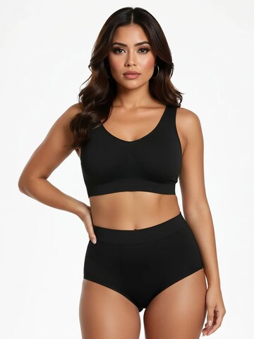 Shapetape Panty 'High Waist Menstruatie Slip' in Black: front