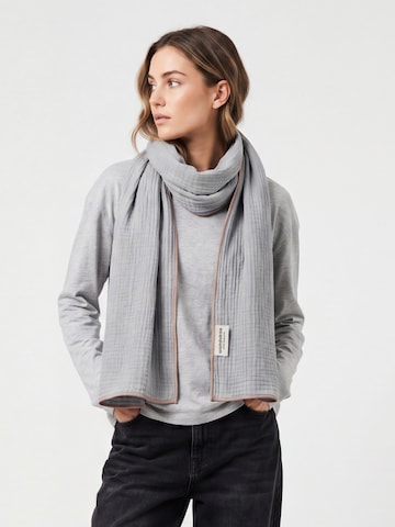 wundabaa Schal 'mus 180x65'‌‌‌‌ in Grau: Vorderseite