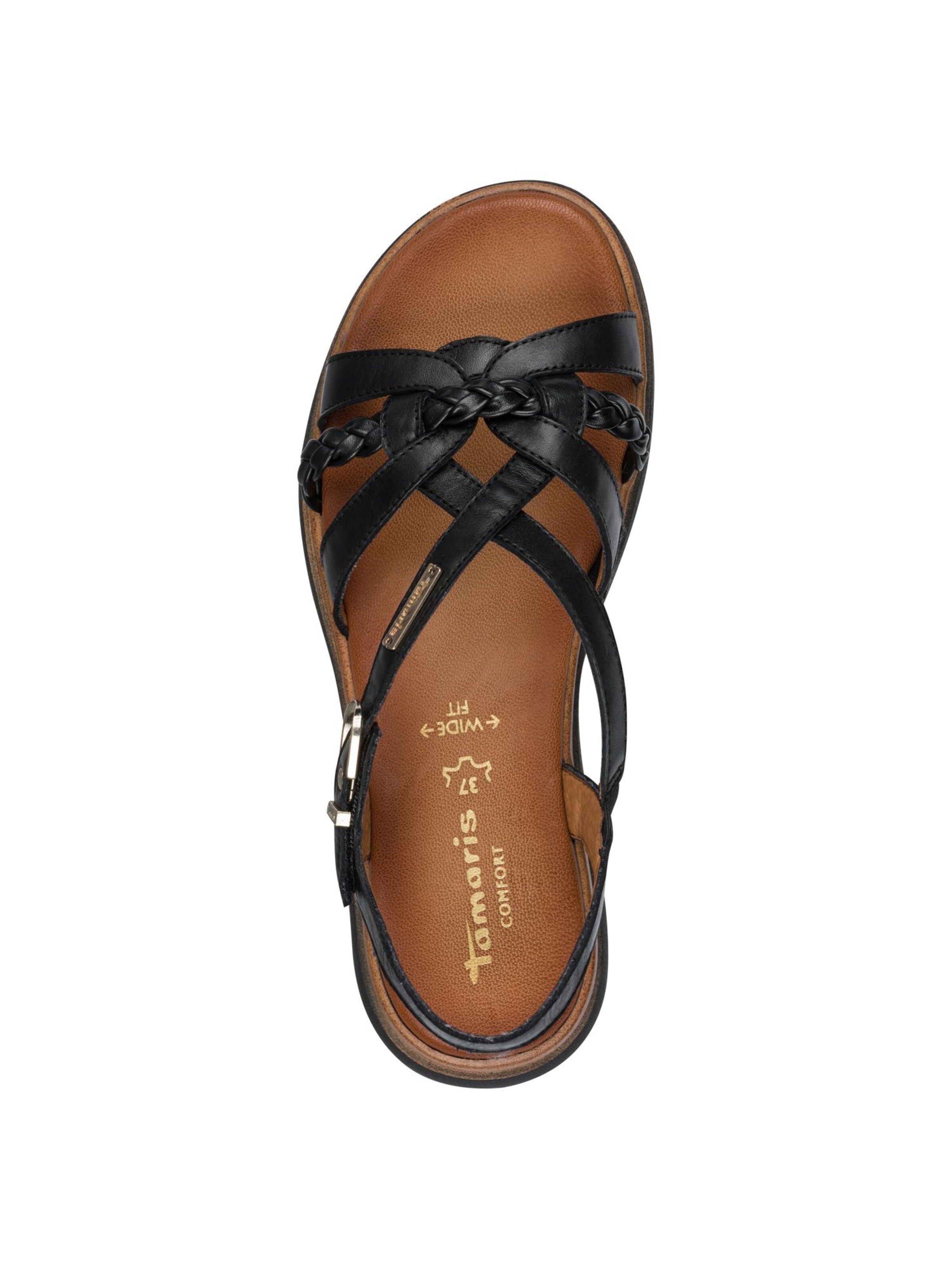Sandales Tamaris en noir