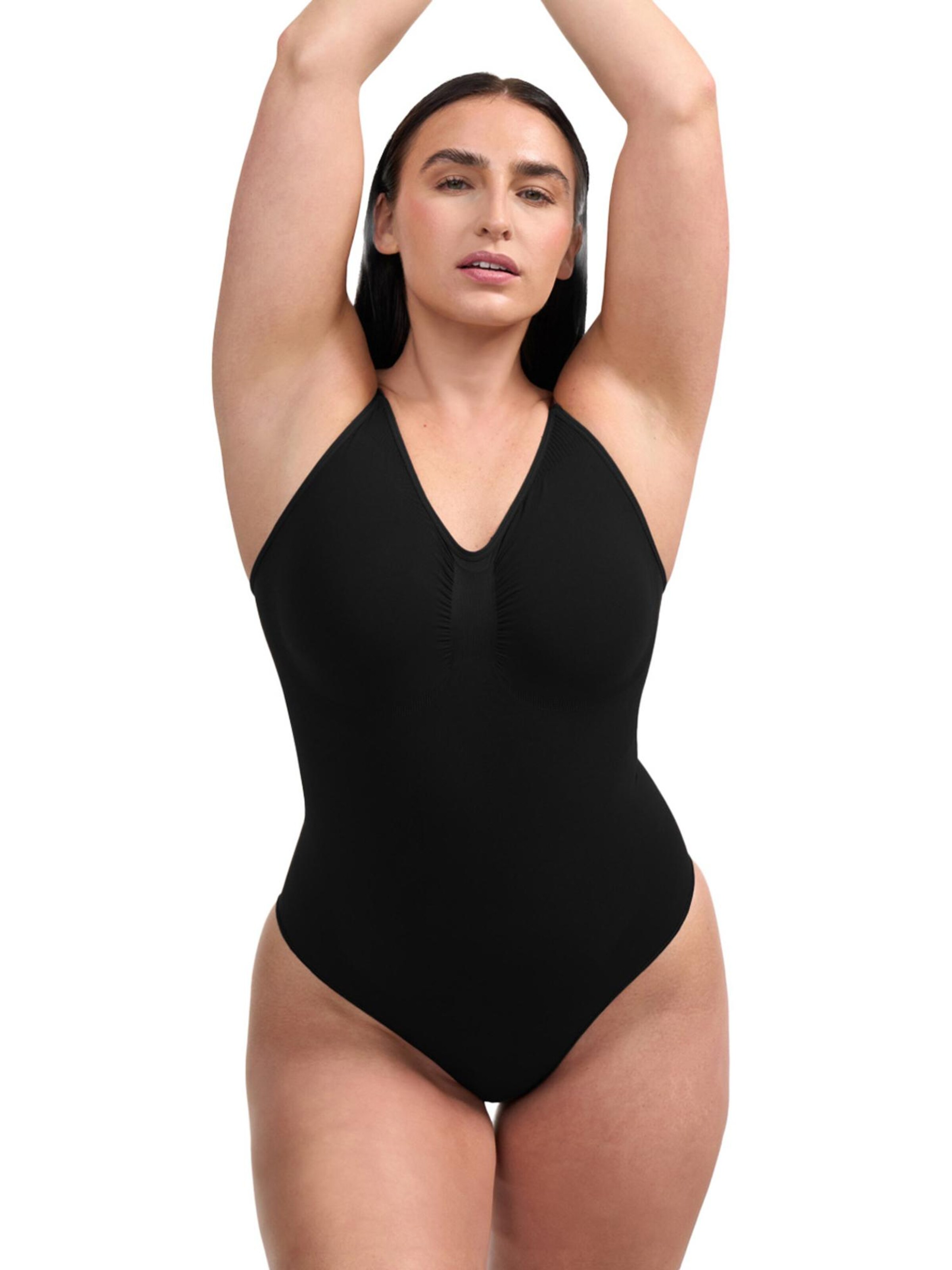 cfab by creamy fabrics Shapingbody 'Bodysuit Sculpting Shapewear mit Slip' in Zwart