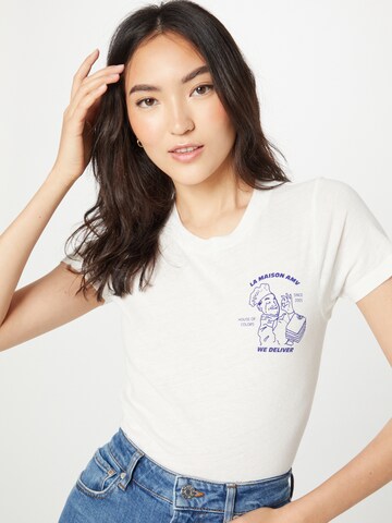 Tricou 'GAMIPY' de la AMERICAN VINTAGE pe alb