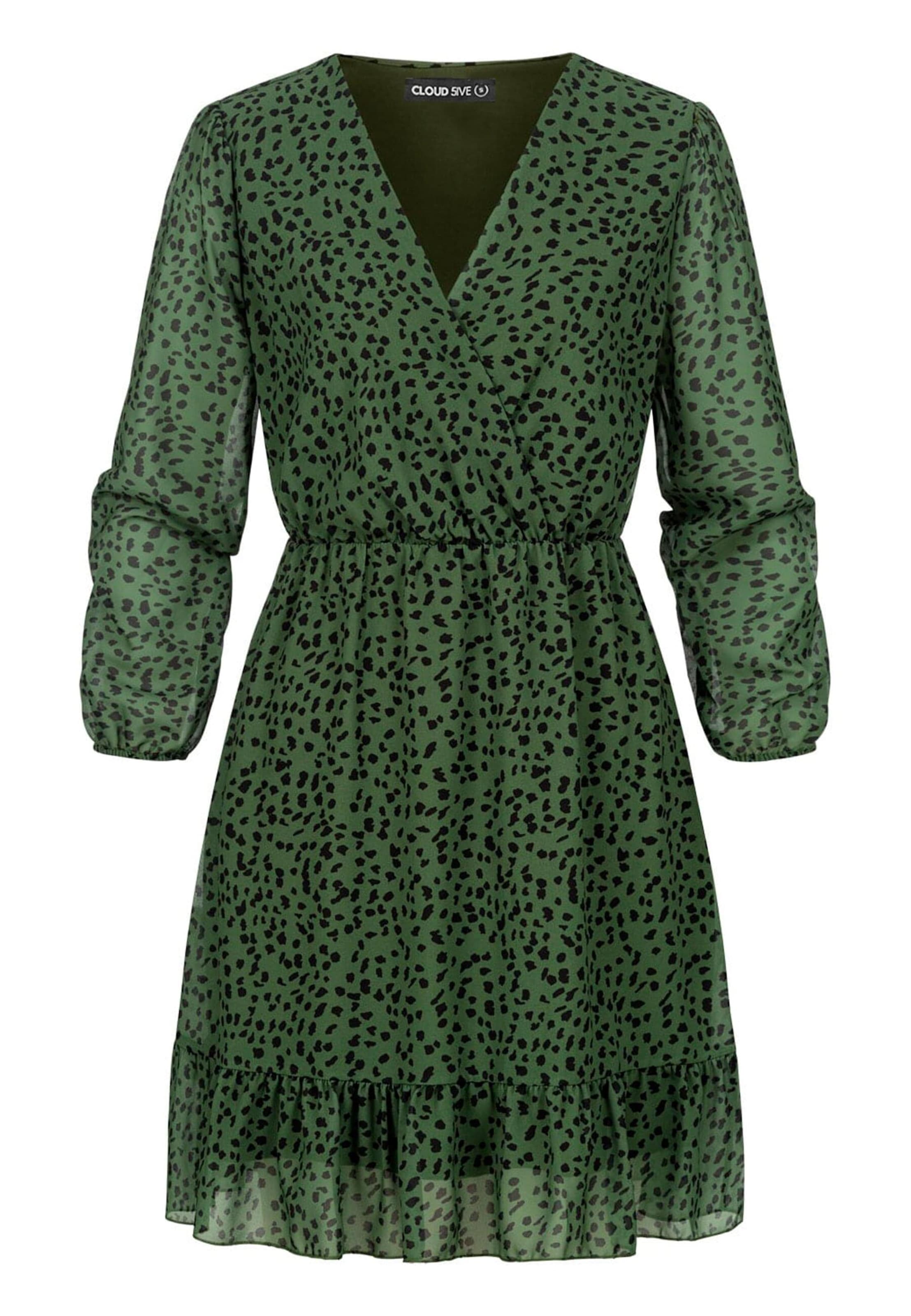 Cloud5ive Kleid in Grün: Vorderseite