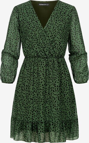 Cloud5ive Šaty – zelená: přední strana