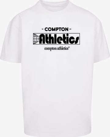 Maglietta 'Compton Athletic Club' di MT Upscale in bianco: frontale
