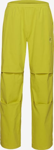 MAMMUT Outdoor Pants in Yellow: front