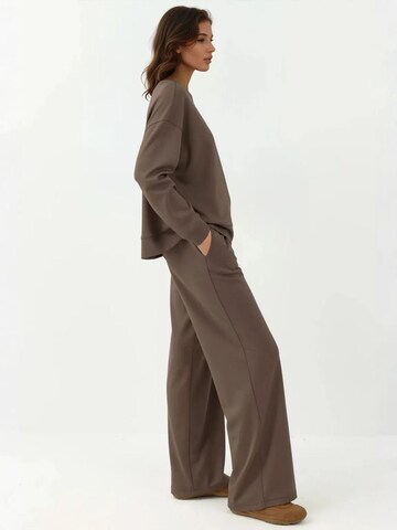Wide leg Pantaloni sportivi di Hiccup in marrone