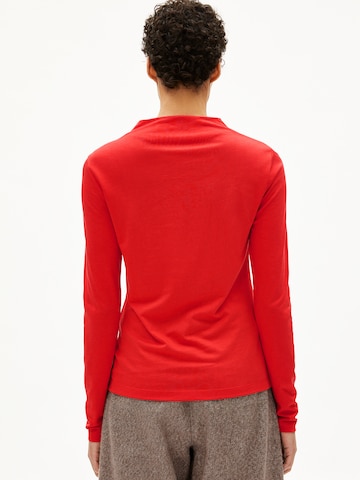 ARMEDANGELS Longsleeve CALUNAA in Rot