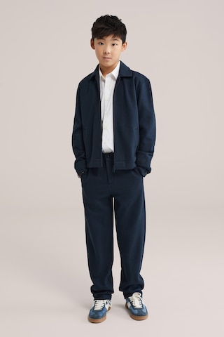 WE Fashion Knit cardigan in Blue