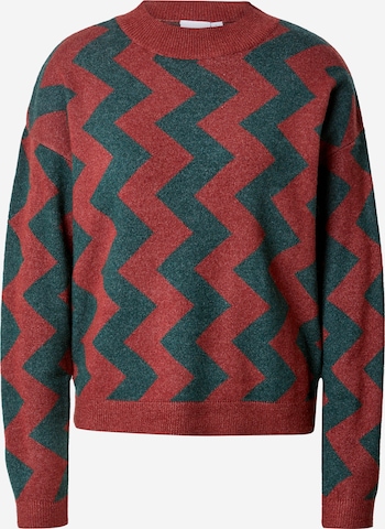 VILA Sweter 'RIL' w kolorze czerwony: przód