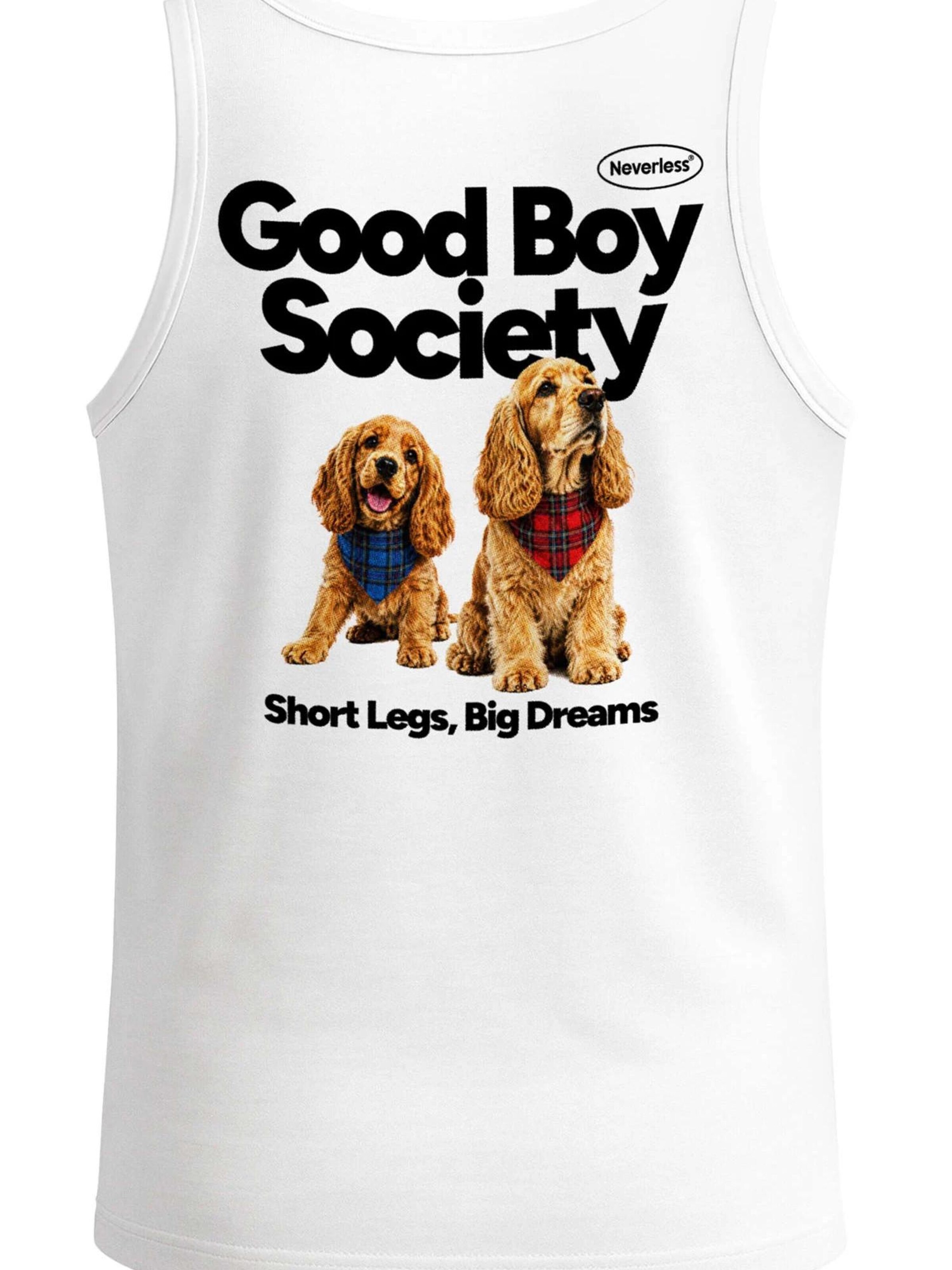 Neverless Shirt 'Good Boy Society' in White