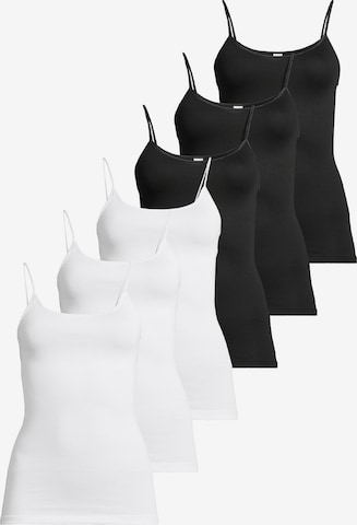 CON-TA Unterhemd 'Modal' in Schwarz: Vorderseite