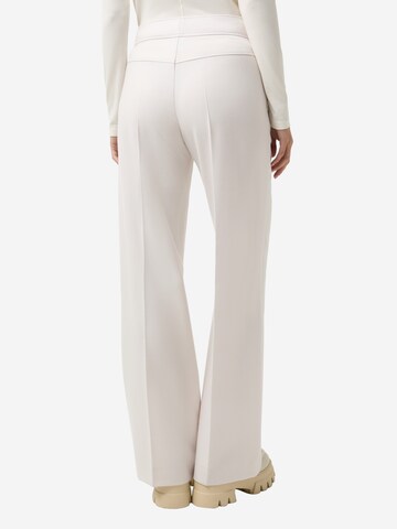 BOGNER Wide leg Trousers with creases 'Hermia' in White