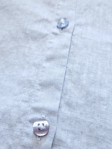 LIKS. Munich - Blusa 'Bluse aus Leinen - Baumwolle - GloriaC' en azul
