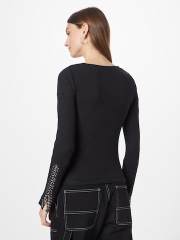 Free People Shirt in Schwarz