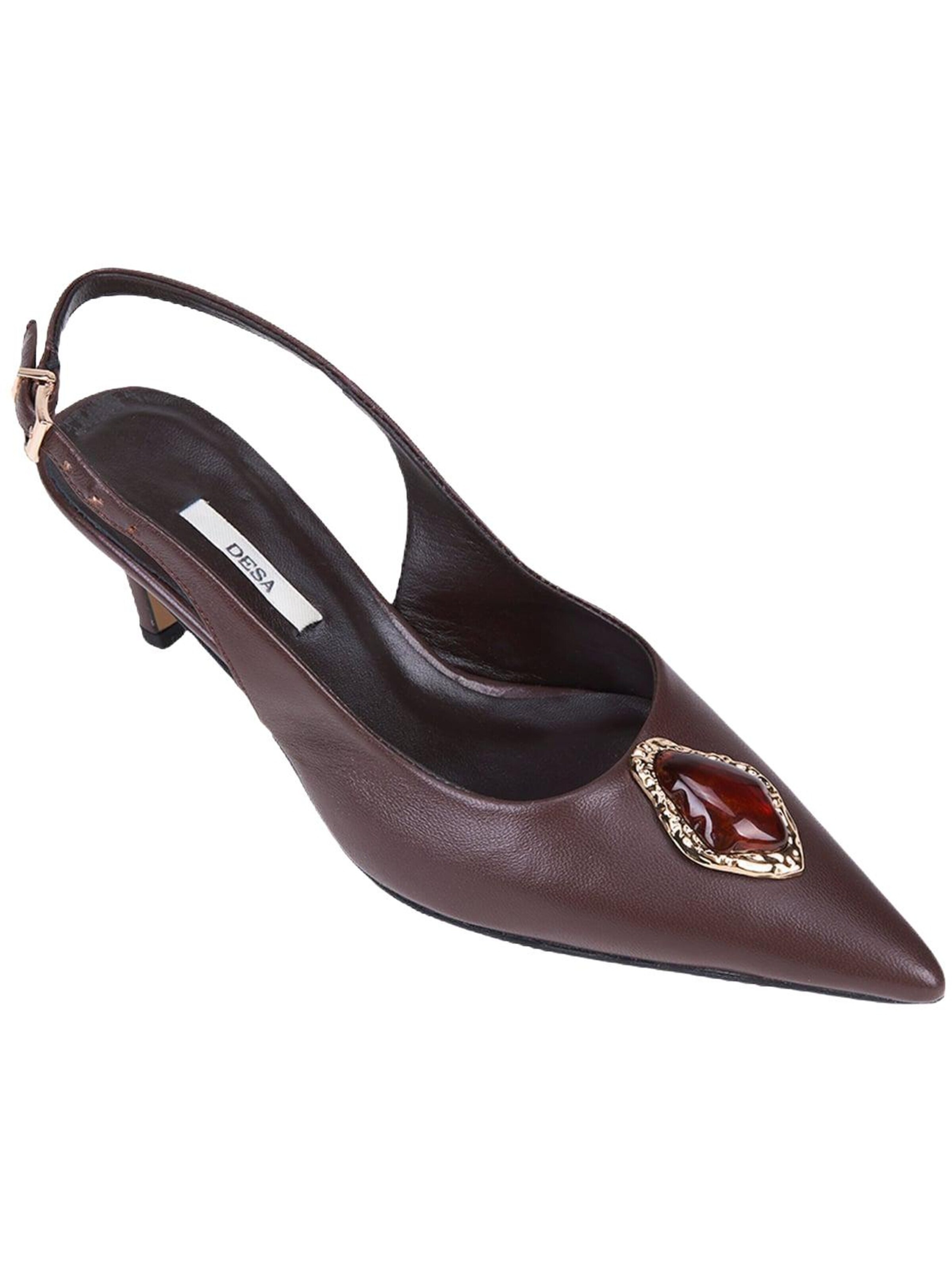 Desa Pumps 'Slingback Stiletto' in Bruin