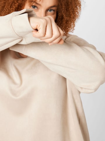 Persona by Marina RinaldiSweater majica 'OCCHIO' - bež boja
