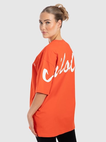 T-Shirt ' Liquid Brail ' Smilodox en orange