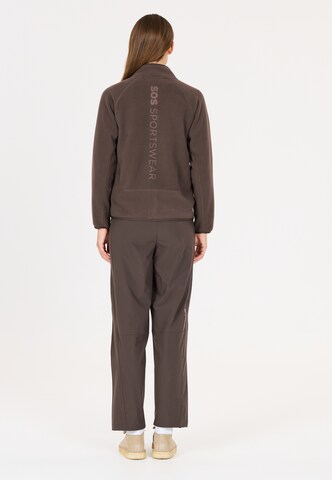 SOS Functionele fleece jas 'Draco' in Bruin
