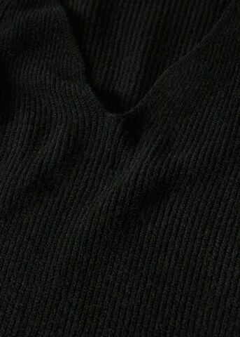 MANGO Pletené šaty 'Jolene' - Čierna