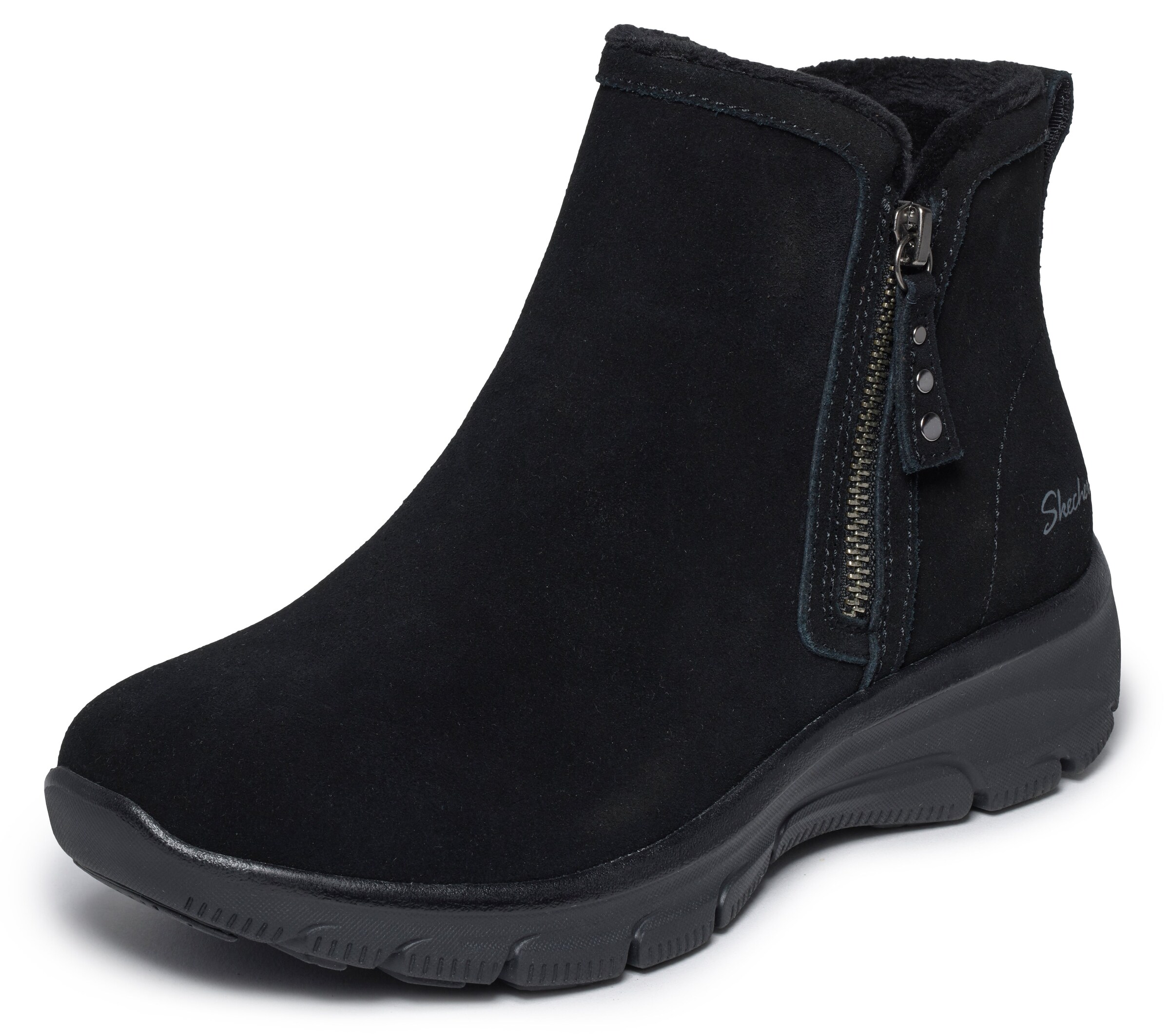SKECHERS Ankle Boots 'EASY GOING' in Black: front