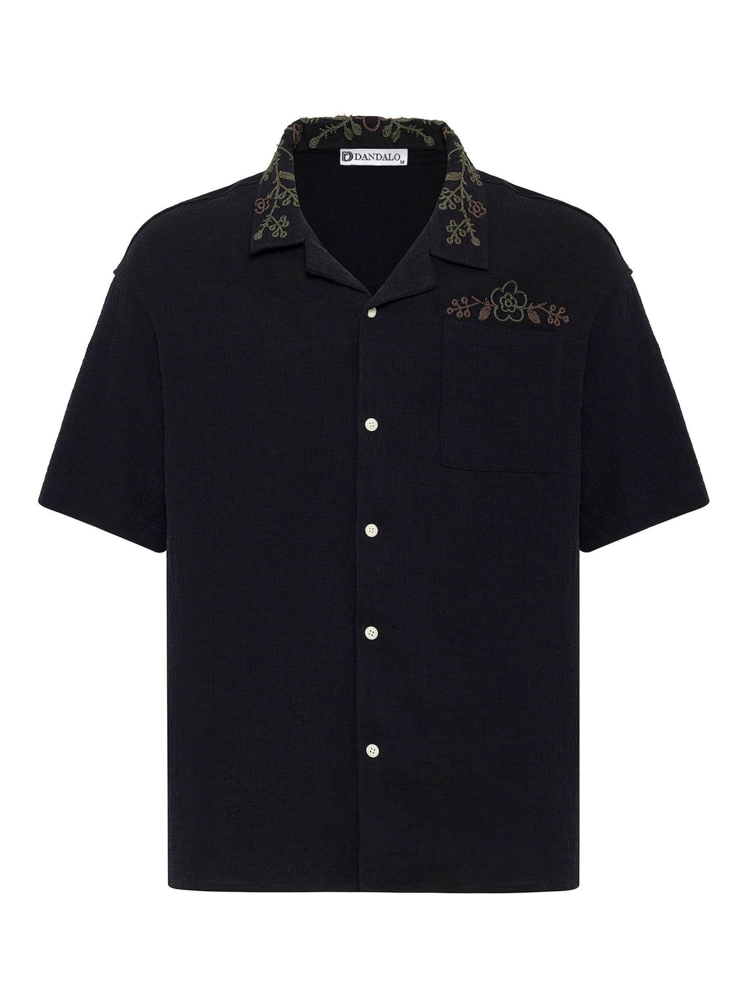 Dandalo - Ajuste confortable Camisa en negro: frente