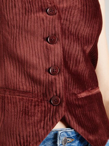 florence by mills exclusive for ABOUT YOU Suit vest 'Nutmeg' in Brown