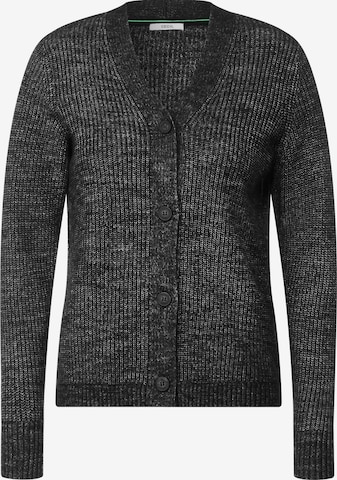 CECIL Knit Cardigan in Black: front