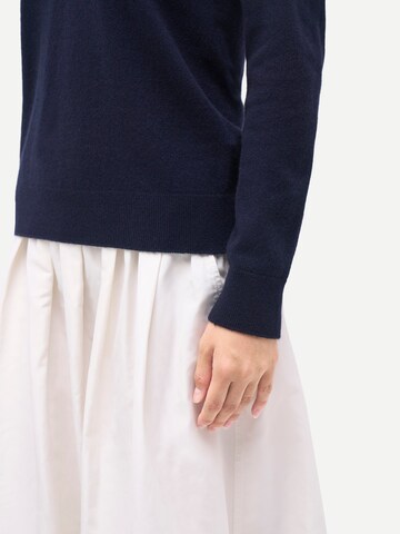 GOBI Cashmere Pullover 'Women's Timeless Cashmere V-Neck Sweater'‌‌ in Blau