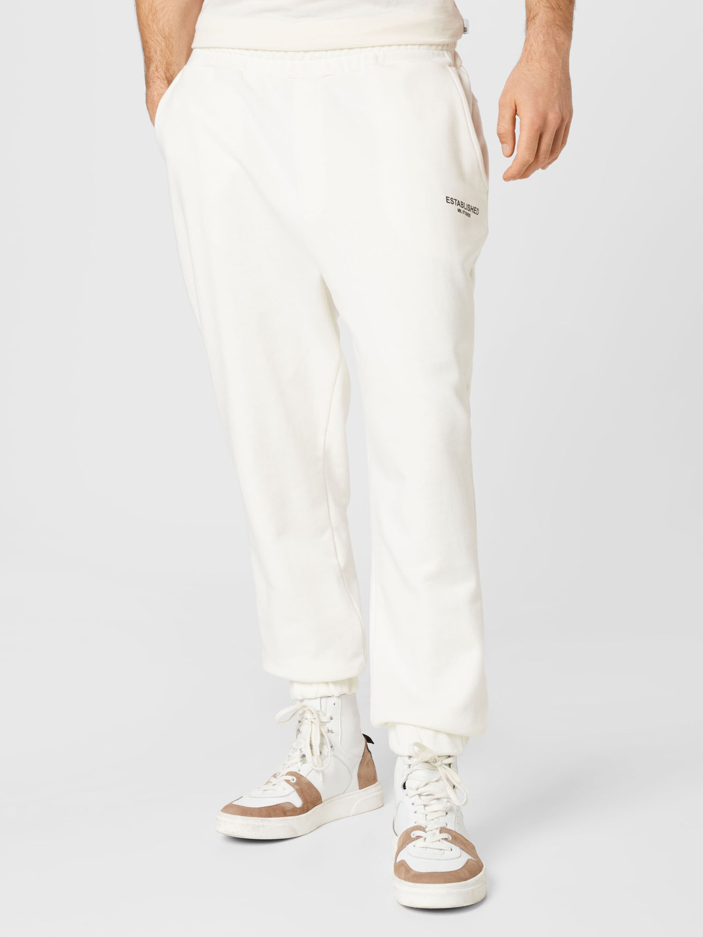 Männer Sweat BURTON MENSWEAR LONDON Hose in Weiß - EX21775 Männer Sweat BURTON MENSWEAR LONDON Hose in Weiß - EX21775