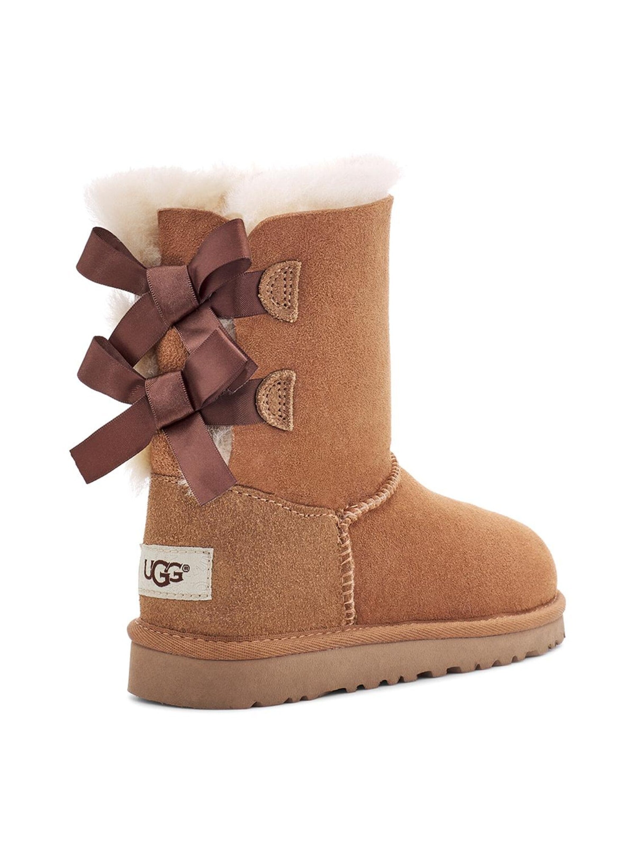 UGG Kozaki 'Kids Bailey Bow II Chestnut II Boots' w kolorze brązowy
