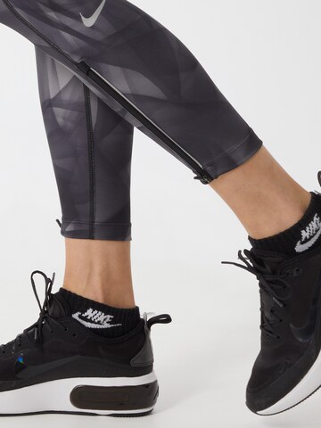 NIKE Skinny Sportbroek 'Epic Faster Run Division' in Grijs