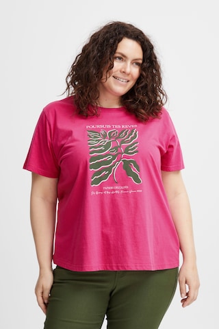 Fransa Curve Shirt 'Petta' in Roze: voorkant