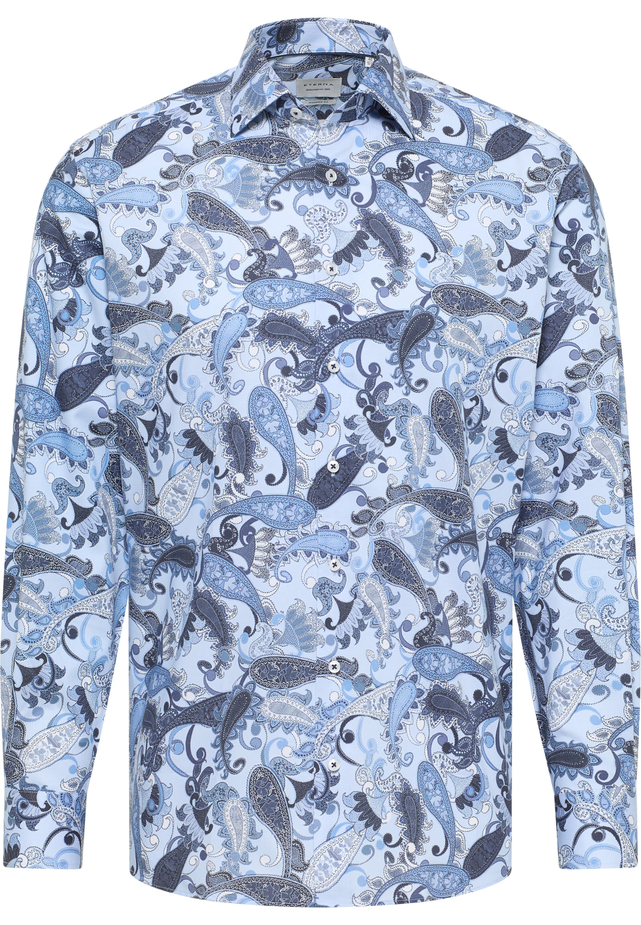ETERNA Regular fit Business shirt in Blue: front
