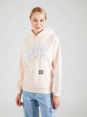 Sweat-shirt 'Graphic Standard Hoodie' LEVI'S ® en rose : devant