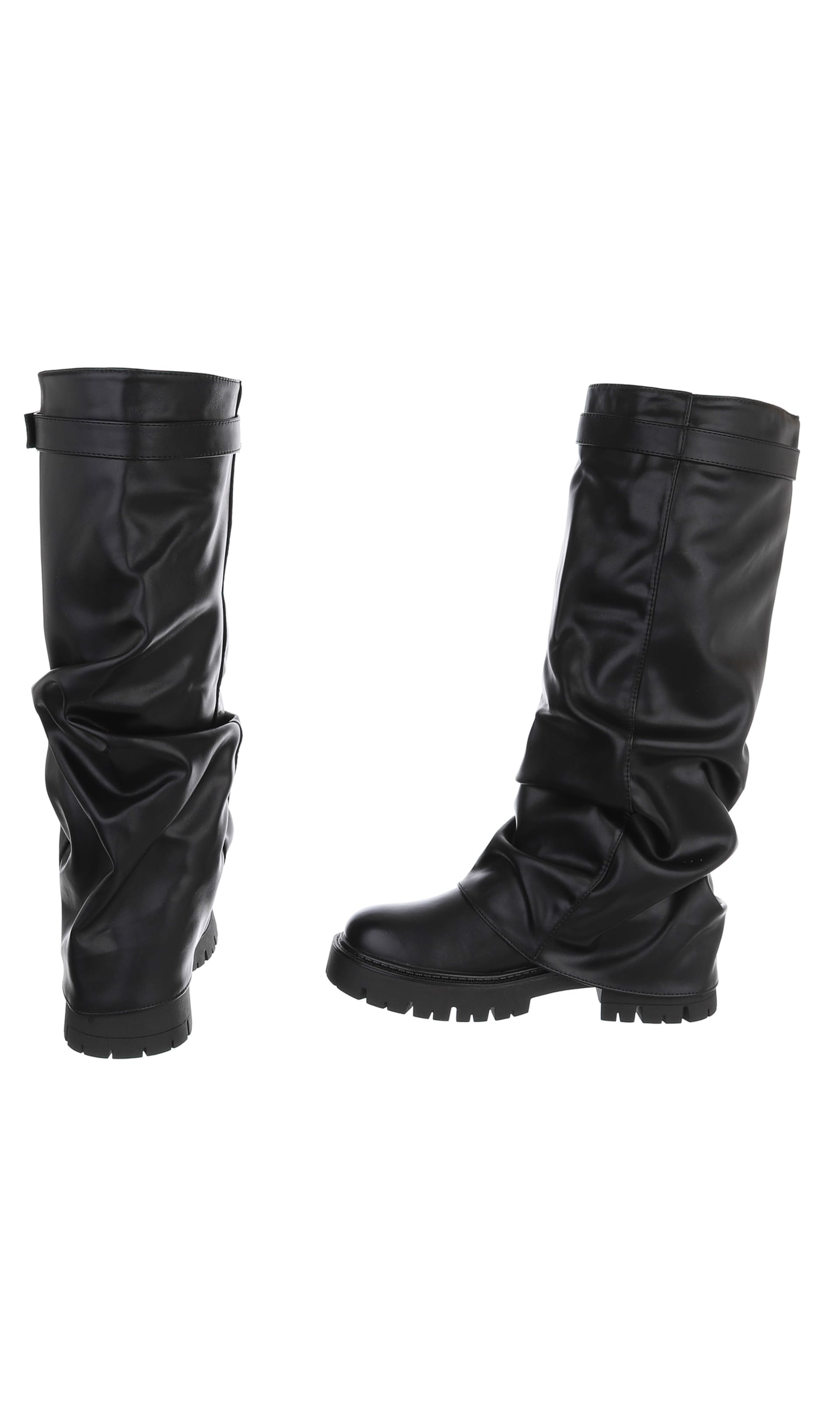 Ital-Design Stiefel in Schwarz